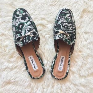 Green and Black Mules